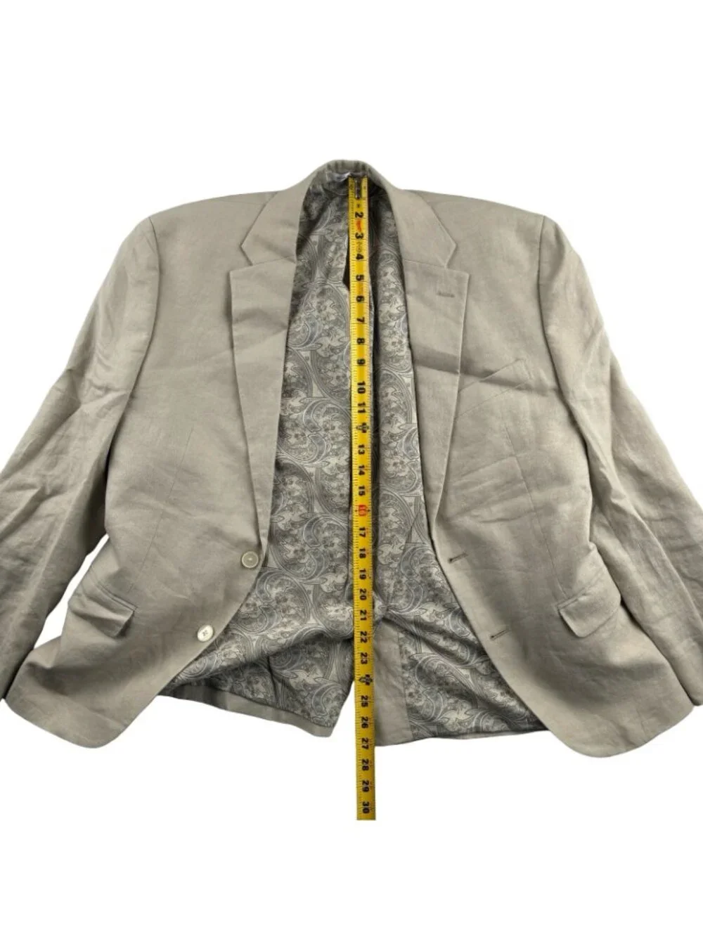 Ralph Lauren Men’s 100% Linen Blazer Jacket Ivory • 40S